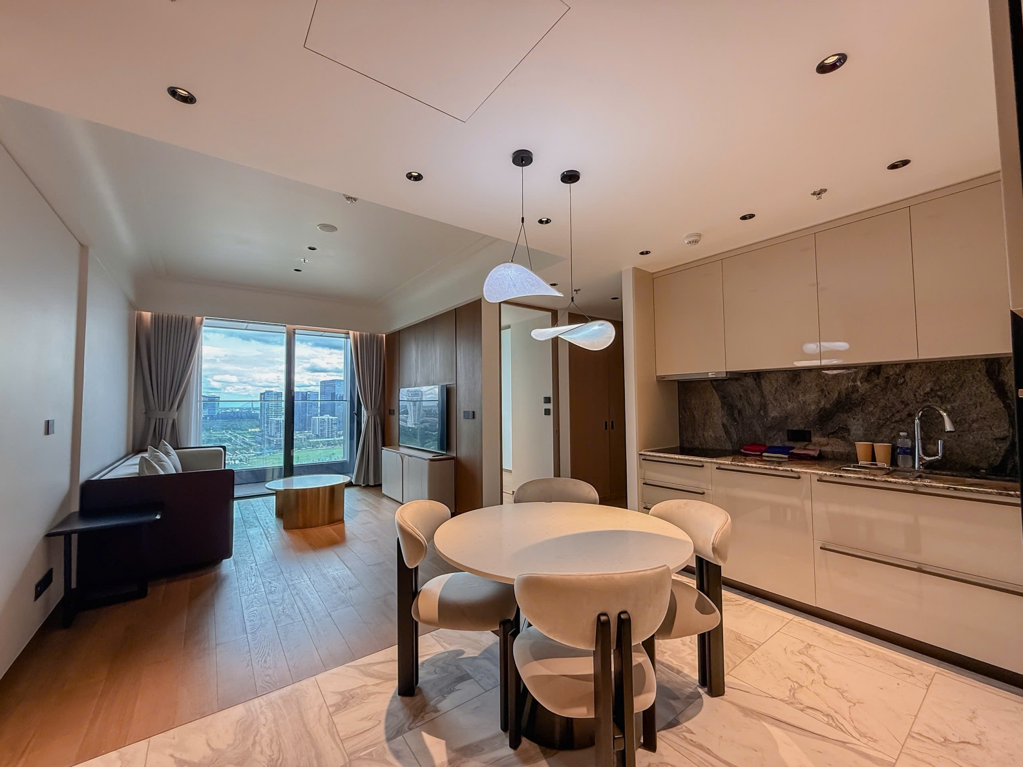 Luxury 2 bedroom apartment for rent at Grand Marina Saigon with premium furniture and river view