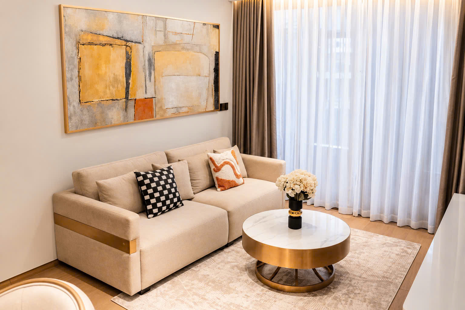 Beautifully furnished 2 bedroom apartment for rent at Grand Marina Saigon Sea