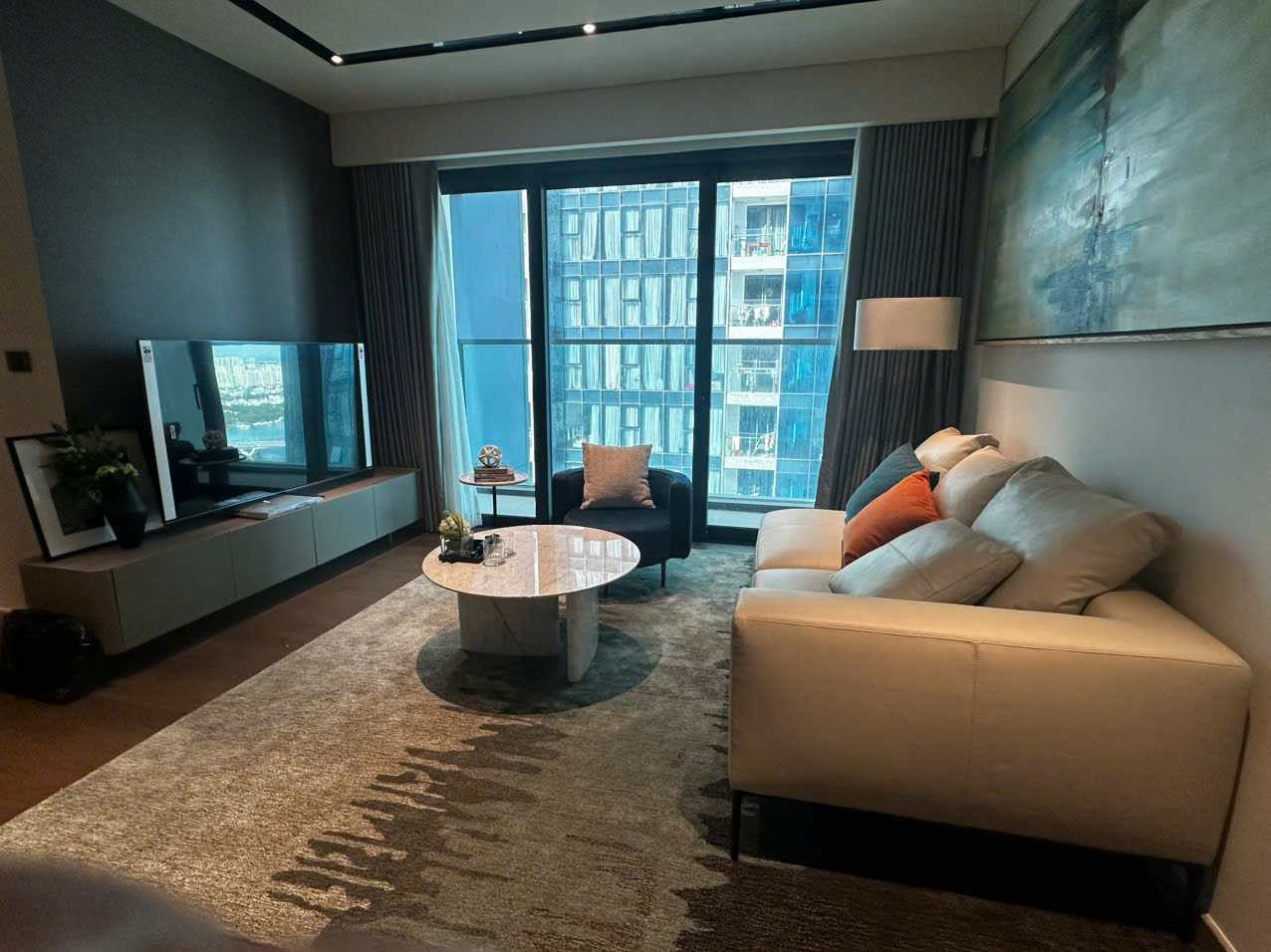 Modern 2 bedroom apartment for sale at Grand Marina Saigon with fully furnished interiors