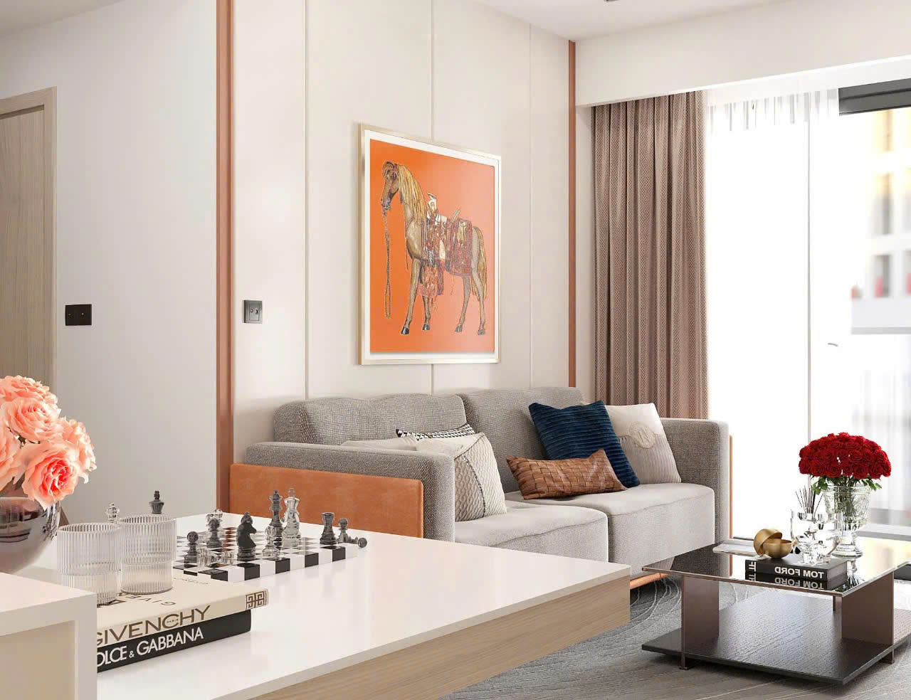 Premium 1 bedroom apartment for rent at Grand Marina Saigon overlooking the Saigon River