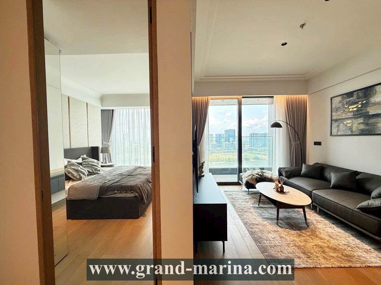 Căn hộ 1 phòng ngủ Grand Marina Saigon cho thuê - nội thất đẹp - 2000 USD/tháng