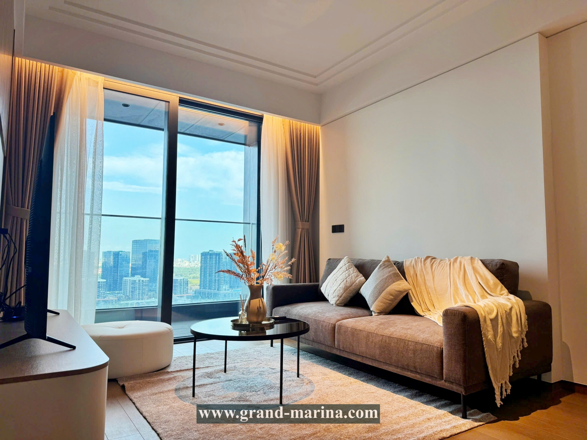 Căn hộ Grand Marina Saigon - View sông trực diện - nội thất cao cấp cho thuê