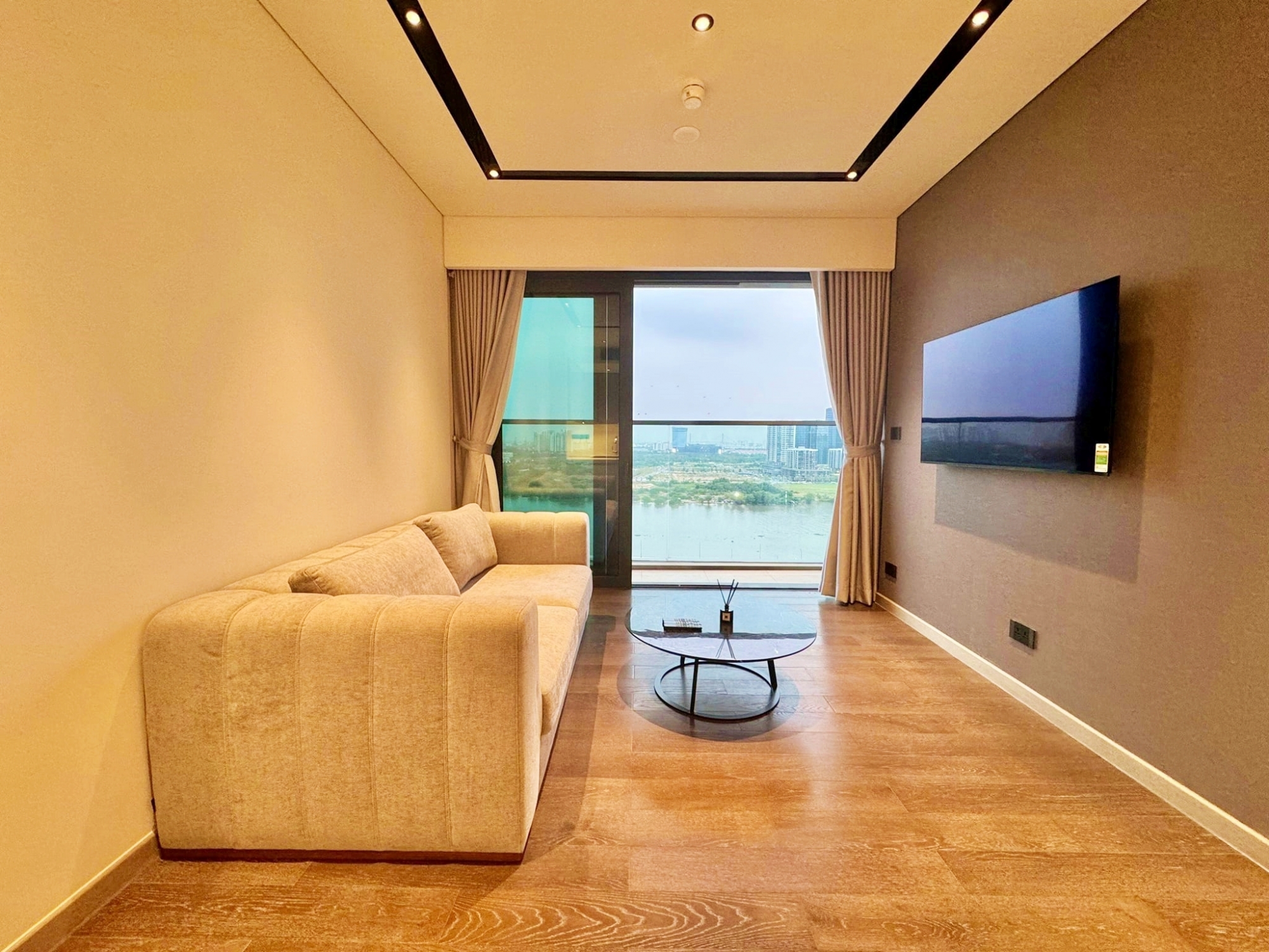 Stunning 2-bedroom apartment for rent in Grand Marina Saigon with beautiful furniture