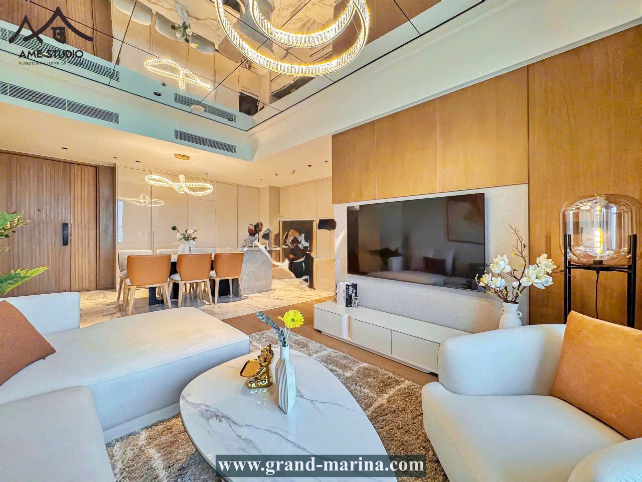 Extremely beautiful 3-bedroom apartment for rent in Grand Marina Saigon for rent