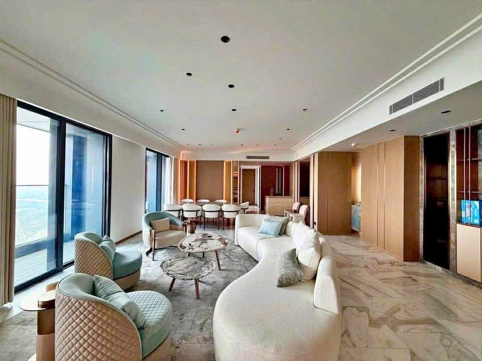 Penthouse for rent in Grand Marina Saigon - luxury furniture - river view 
